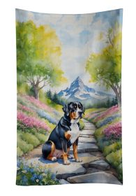 Greater Swiss Mountain Dog Spring Path Kitchen Towel Dish Cloths Guest Hand Towel Decorative Bathroom Towel for Face,Tea, Dishcloth, Kitchen and